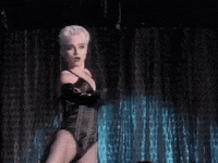 true blue madonna GIF