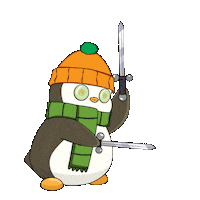 Fruit Salad Penguin Sticker by Pudgy Penguins