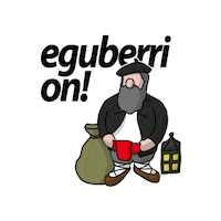 Txikito navidad feliz ano nuevo euskadi txikito Sticker