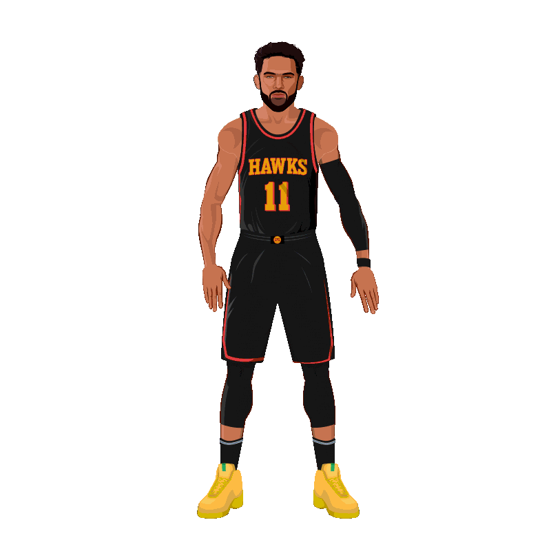 Trae Atlanta Hawks Sticker by SportsManias