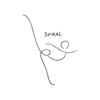 Figure Skating Spiral Sticker