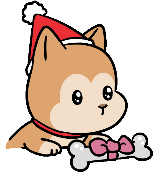 Dog Christmas Sticker by Ai and Aiko