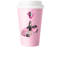 Coffee To Go Sticker by Rich Nails