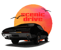 Car Sunset Sticker by Khalid