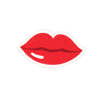 Talking Red Lips Sticker