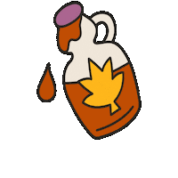 Maple Syrup Fall Sticker by Maeve Chocolate