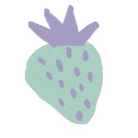 Strawberry Ptns Sticker by Pan tu nie stał