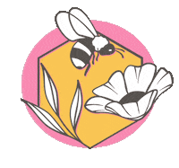 Fleurhive pink skincare fh logo fleurhive Sticker