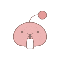 Milk Drinking Sticker