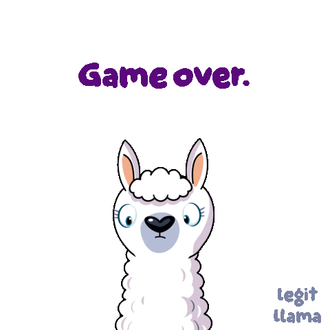 I Win Game Over Sticker by VeeFriends