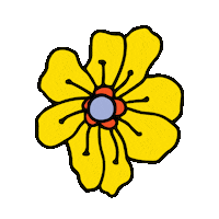 Flowers Fall Sticker by BAGGU