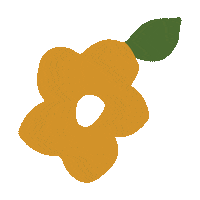 Flowers Fall Sticker by BAGGU