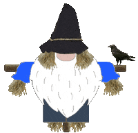Gnome Scarecrow Sticker
