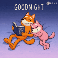 Falling Asleep Cartoon Characters GIF by BONK