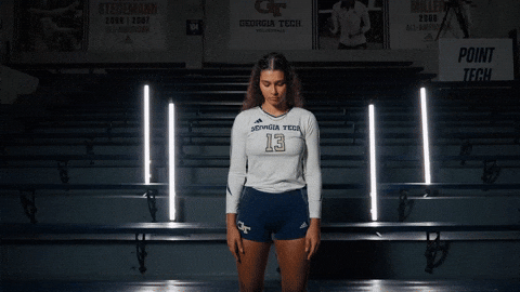 Georgia Tech Volleyball GIF by Georgia Tech Yellow Jackets