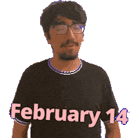 February 14 Sticker