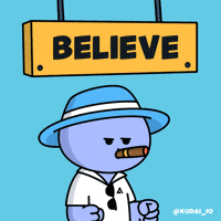 I Believe In You Good Luck GIF by Kwantel