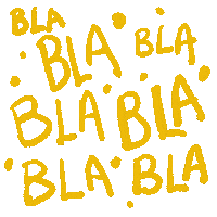 Typography Bla Sticker by yux