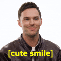 Nicholas Hoult Smile GIF by BuzzFeed