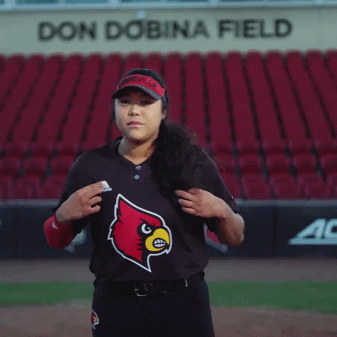 University Of Louisville Softball GIF by Louisville Cardinals