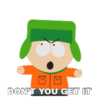 Get It Kyle Broflovski Sticker by South Park