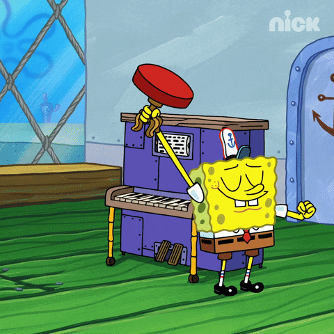 Play Piano GIF by SpongeBob SquarePants