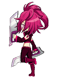 Lunime fight anime cute girl Sticker