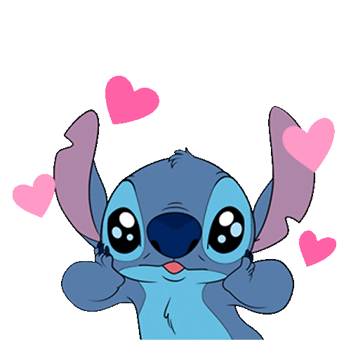 disneystyletw love dog blue disney Sticker