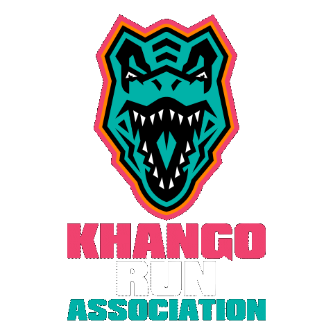 Run Dinosaur Sticker by KHANGO