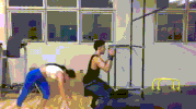 couple workout GIF