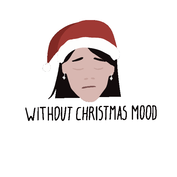 Christmas Spirit Girl Sticker