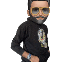 therealindiandad sticker action kick moves Sticker