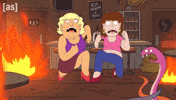 Fire Running GIF by Adult Swim