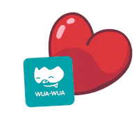 Love Sticker by Couches Lavables WUA-WUA