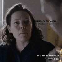 tom hiddleston bring down richard roper or you can go back to the hotel of non existence GIF by BBC