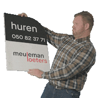 Verhuurd Sticker by Meuleman Loeters