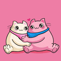 Frensville love cute amor hug GIF