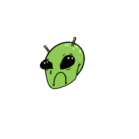 astridsrandomart giphyupload sad alien astridsgifs Sticker