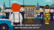 cop car cops GIF by South Park 