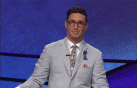 Alex Trebek Point GIF by Jeopardy!