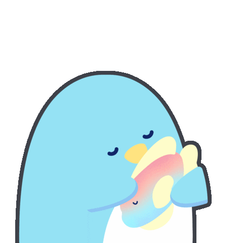 yenyendesign giphyupload love kawaii blue Sticker
