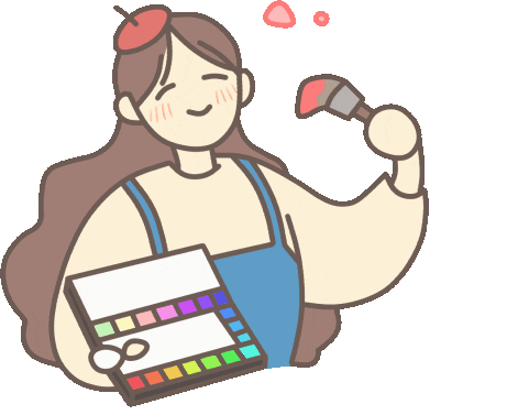Artist Painting Sticker