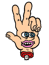 Hand Sticker by Russell Taysom