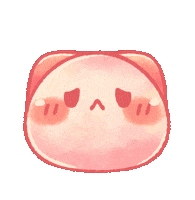 TONESHIEEE sad pink orange spa Sticker