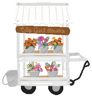 citygirlflowerfarm cats flowers canada farm Sticker