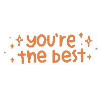 Sparkling You Are The Best Sticker