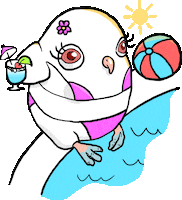 Summer Bird Sticker