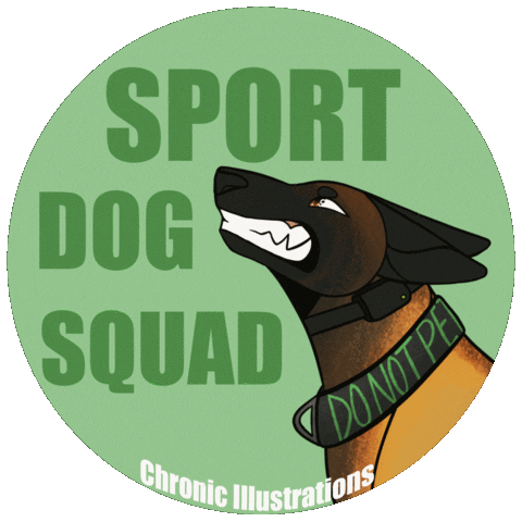 LaynieDrew mal malinois ecollar sport dog Sticker