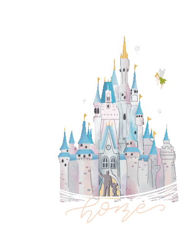 rose_doodles giphyupload disney magic home Sticker