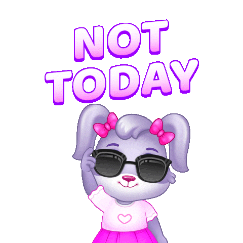 I Dont Think So Oh No Sticker by Lucas and Friends by RV AppStudios